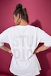 T-Shirt, Glitzersteinchen auf dem Rücken