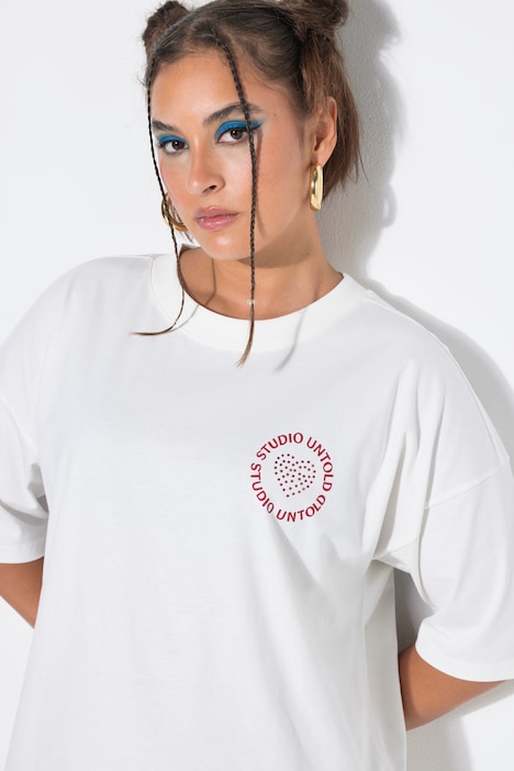 T-Shirt, Glitzersteinchen auf dem Rücken