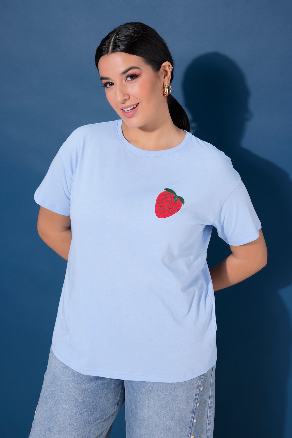 T-shirt, oversized, aardbei