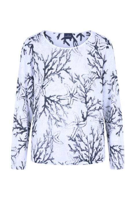 Svetr s potiskem, dlouhé rukávy