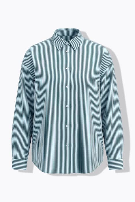 Streifenhemd, Oversize Shape, Patch