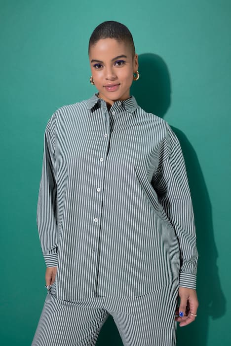 Streifenhemd, Oversize Shape, Patch