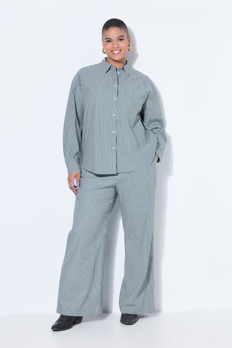 Streifenhemd, Oversize Shape, Patch