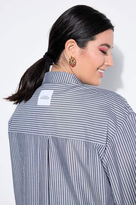 Streifenhemd, Oversize Shape, Patch