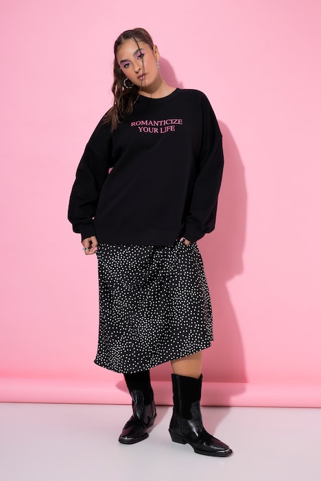 Sweatshirt, oversized, statement, acid wash