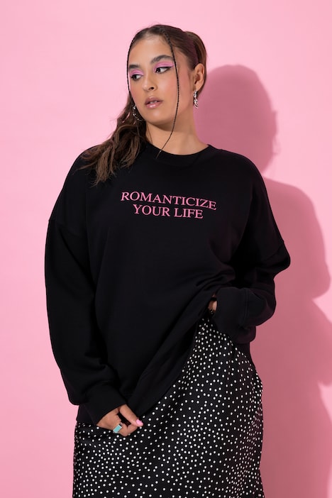 Sweatshirt, oversized, statement, acid wash