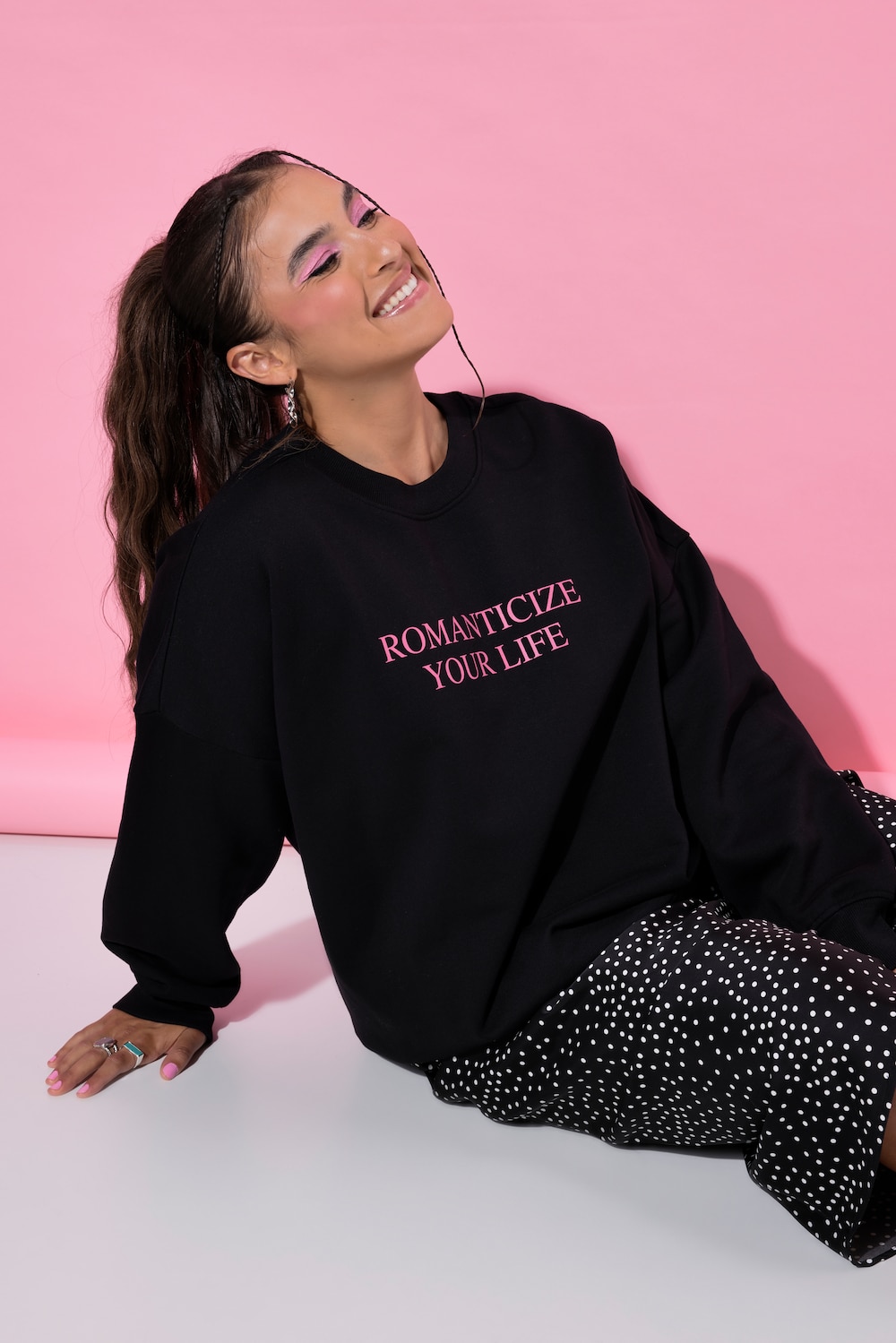 Sweatshirt, oversized, Statement, Acid Wash