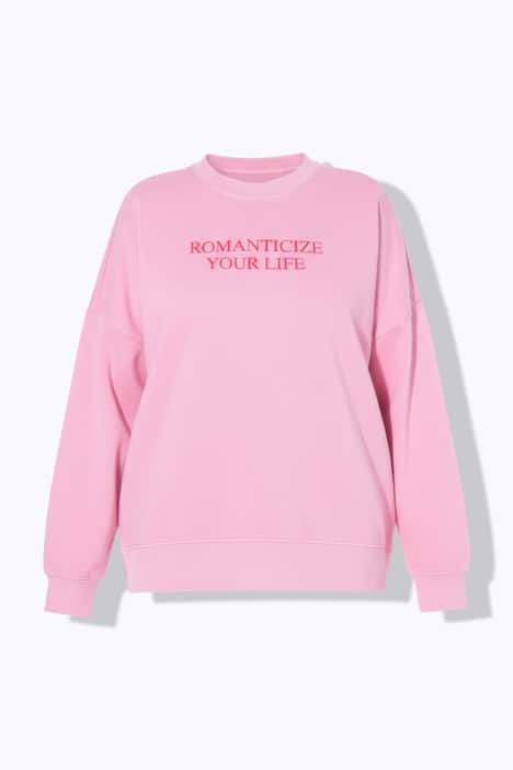 Sweat-shirt oversize à message, délavage Acid Wash