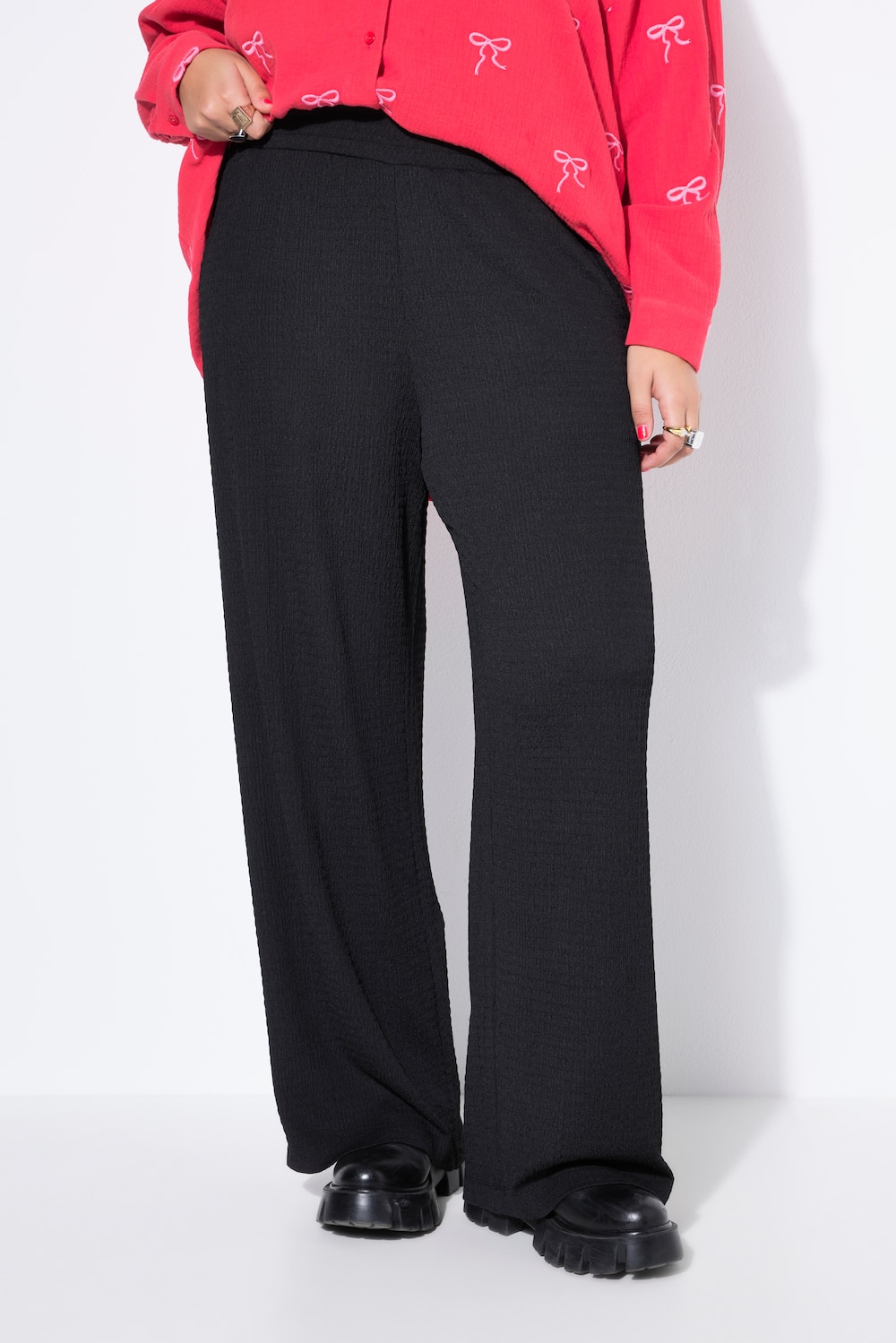 Thumbnail - Große Größen Hose, Damen, schwarz, Größe: 58, Polyester, Studio Untold