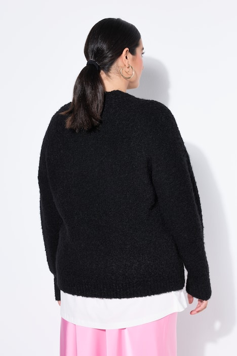 Pullover, oversized, Patch, Langarm