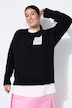 Pullover, oversized, Patch, Langarm