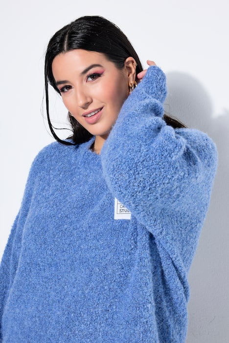 Pullover, oversized, Patch, Langarm