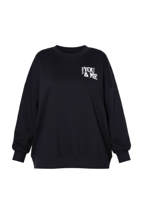 Mikina, oversize, barevná srdce na zádech