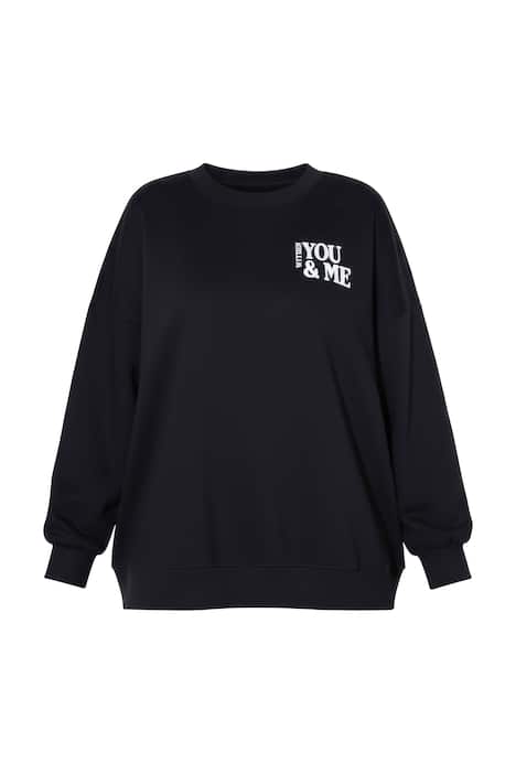 Mikina, oversize, barevná srdce na zádech