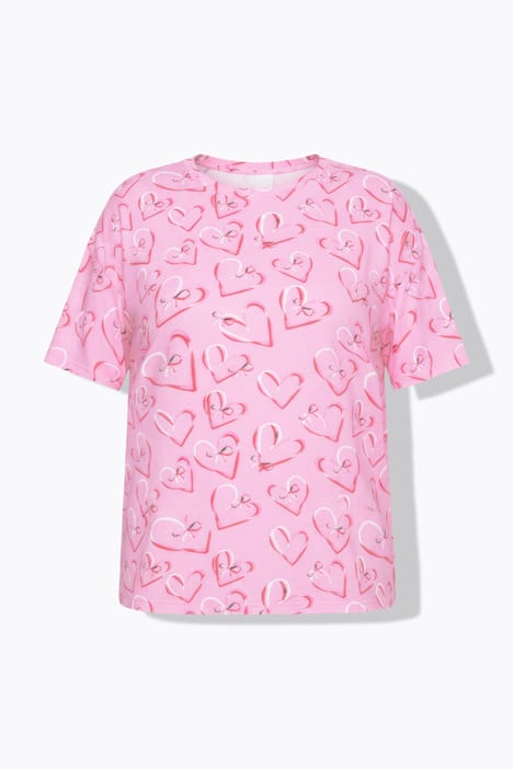 Pyjama, kurzer Zweiteiler, Hearts-Muster