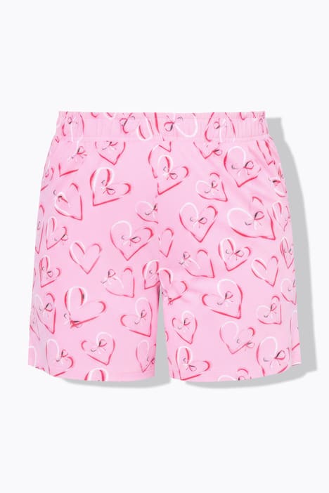 Pyjama, kurzer Zweiteiler, Hearts-Muster