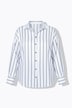 Skjorta, oversize-modell, satin, ränder