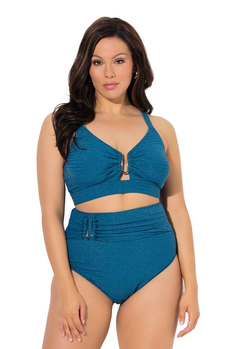 Bikiny, třpytky, měkké košíčky, ozdobná spona, nastavitelná ramínka