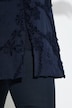 Chemisier long avec broderies, col chemise et manches 3/4