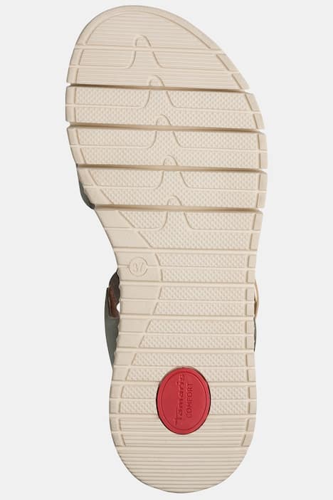 Leder-Sandalen, Tamaris Comfort, Klettriegel, Komfortweite