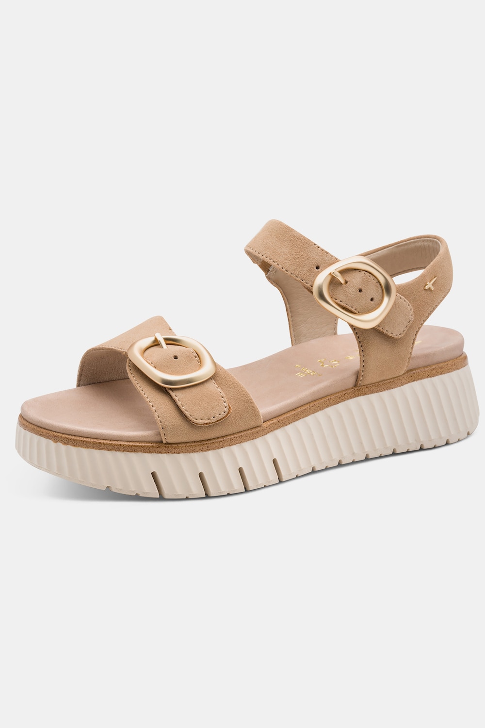 Leder-Sandalen, Tamaris Comfort, Klettriegel, Komfortweite