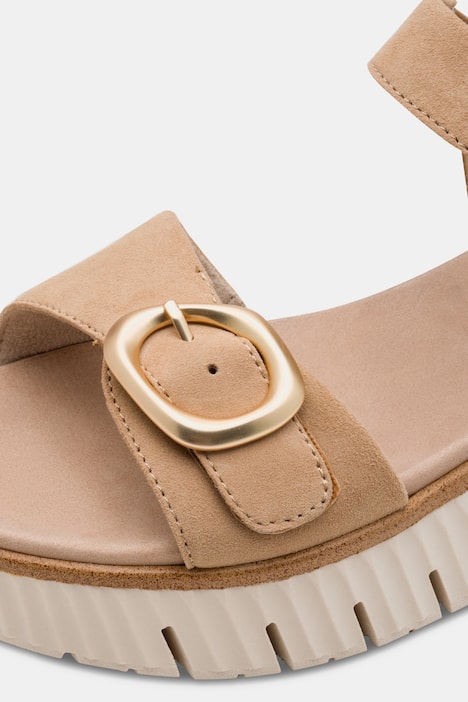 Leder-Sandalen, Tamaris Comfort, Klettriegel, Komfortweite