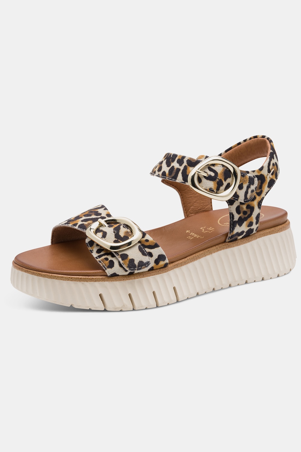 Leder-Sandalen, Tamaris Comfort, Klettriegel, Komfortweite