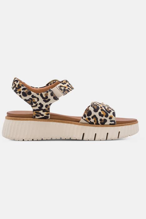 Leder-Sandalen, Tamaris Comfort, Klettriegel, Komfortweite