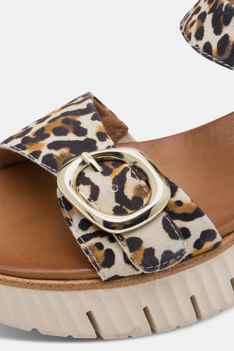 Leder-Sandalen, Tamaris Comfort, Klettriegel, Komfortweite