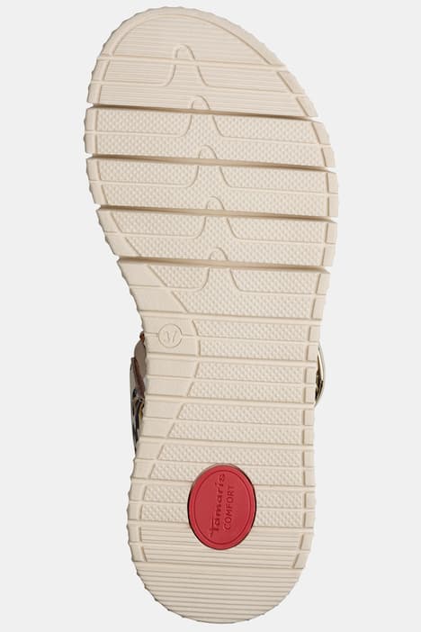 Leder-Sandalen, Tamaris Comfort, Klettriegel, Komfortweite