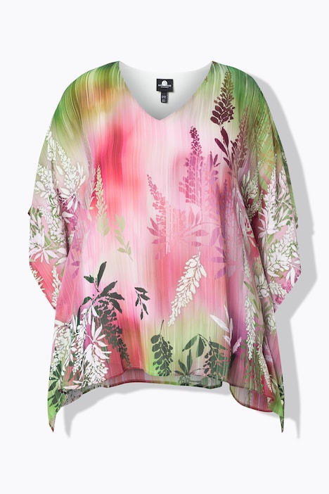 sifonkipusero, kaksikerroksinen, v-pääntie, oversized