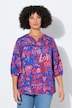 Bluse, LOVE-Muster, Schlupfform, 3/4-Ärmel