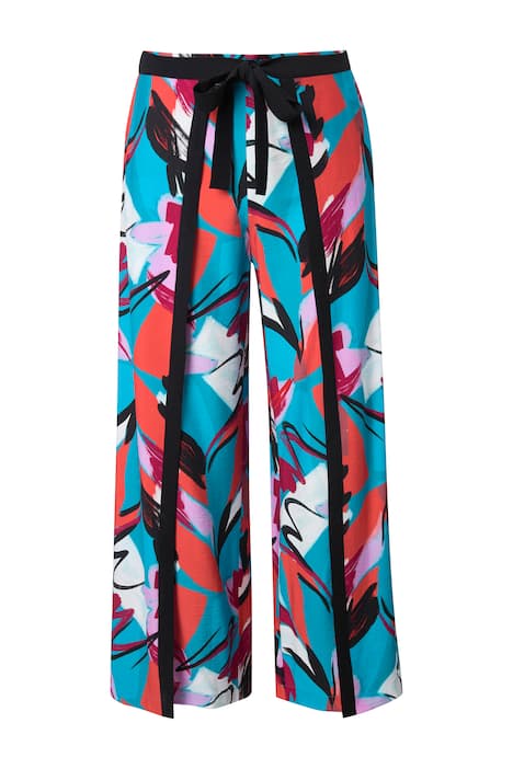 Kalhoty Rose, zavinovací vzhled, široké nohavice, pohodlný pas