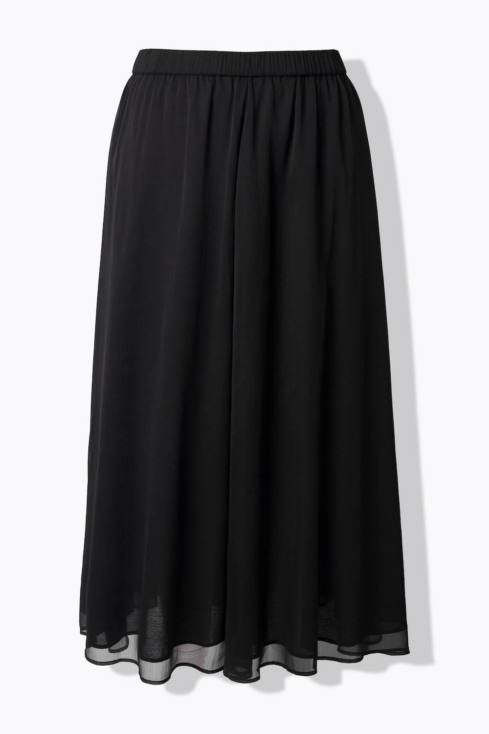 Stora storlekar Kjol, Dam, svart, storlek: 46/48, Polyester/Bomull, Ulla Popken