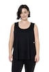 Top, žebrovaný úplet, A střih, kulatý výstřih, bez rukávů