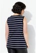 Top, strepen, ribjersey, A-lijn, ronde hals, mouwloos