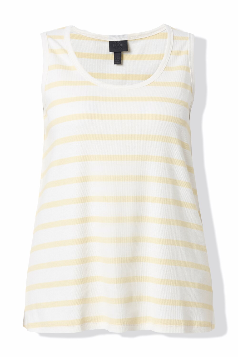 Stora storlekar Topp, Dam, beige, storlek: 46/48, Bomull, Ulla Popken