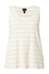 Top, pruhovaný, žebrovaný úplet, A střih, kulatý výstřih, bez rukávů