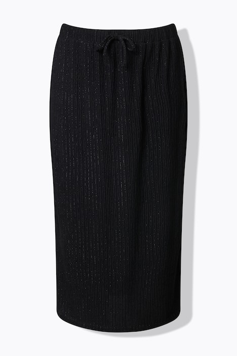 Spódnica maxi, efekt brokatu, elastyczny pas, pasek do wiązania