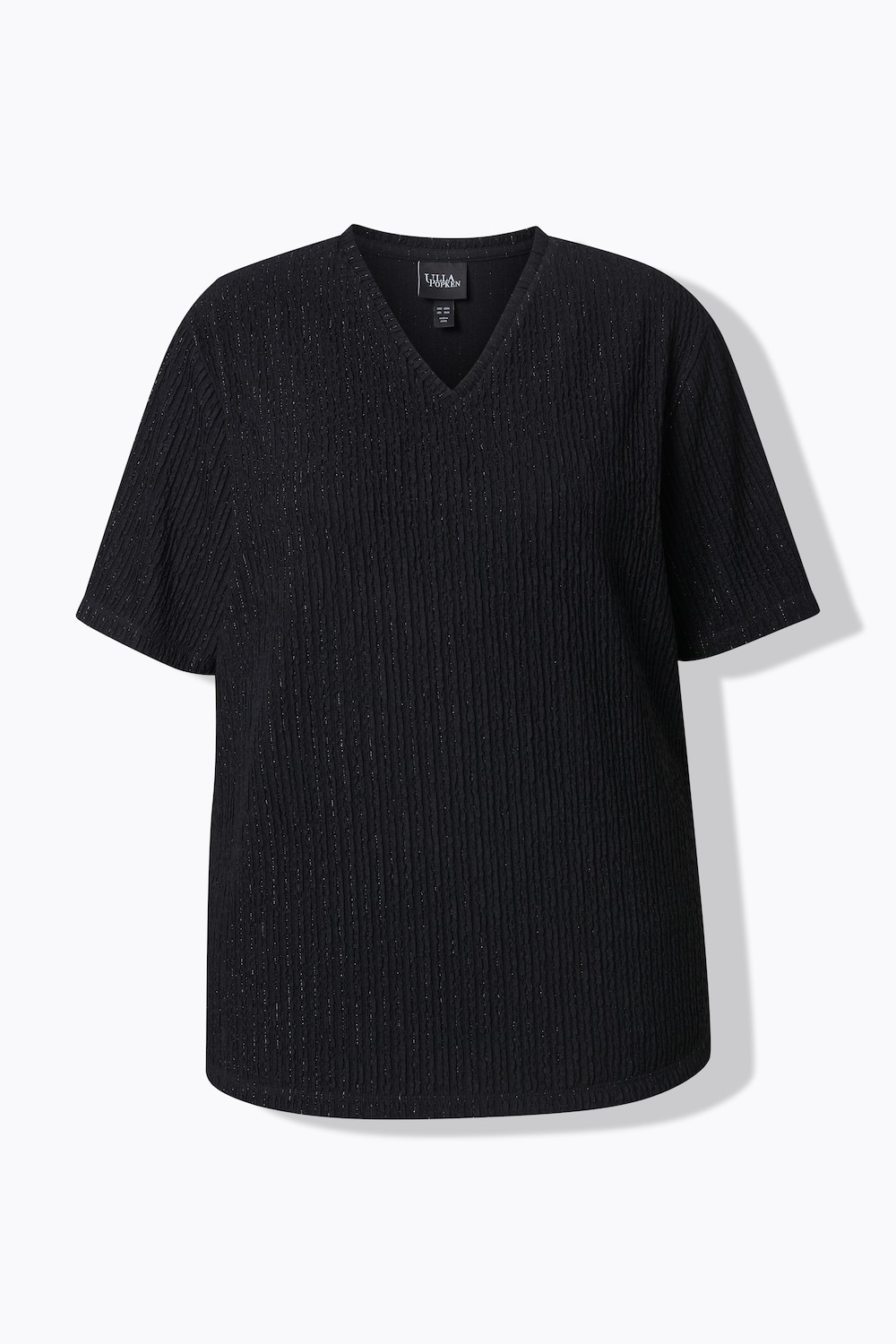 Stora storlekar Topp, Dam, svart, storlek: 46/48, Polyester, Ulla Popken