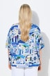Bluse, Santorini, oversized, båthals, 3/4-ermer