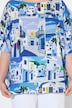 Bluse, Santorini, oversized, båthals, 3/4-ermer