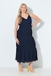Maxikleid, gedrehte Träger, V-Ausschnitt, ärmellos