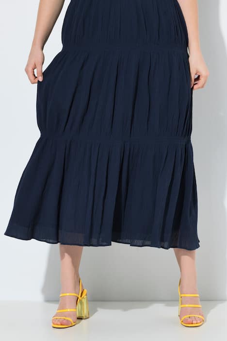 Maxikleid, gedrehte Träger, V-Ausschnitt, ärmellos