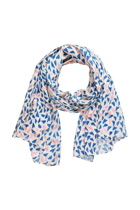 Šál, srdce, vícebarevný