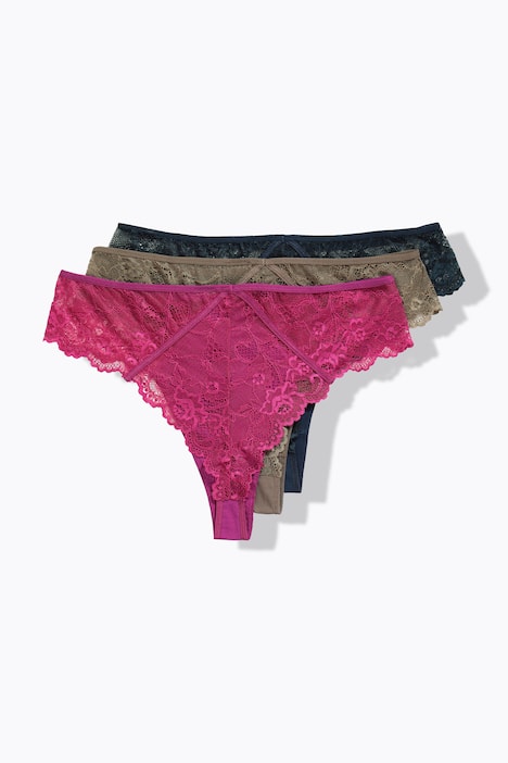 Strings, 3er-Pack, Spitze