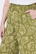 Hose Rose, Paisleymuster, weites Bein, Elastikbund