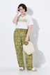 Hose Rose, Paisleymuster, weites Bein, Elastikbund
