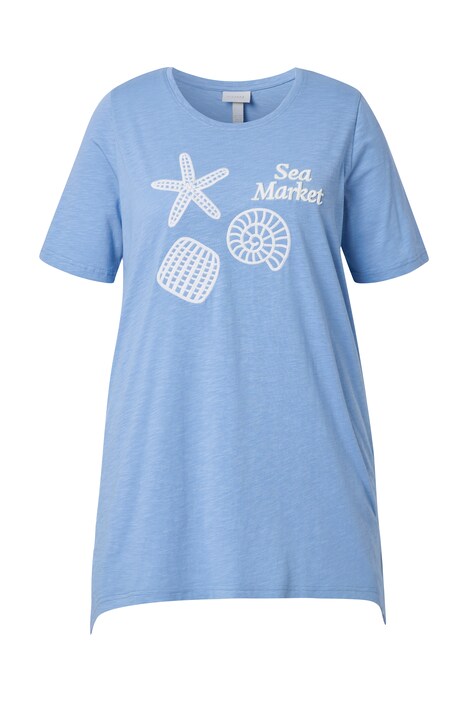 Tričko, Sea Market, kulatý výstřih, polo rukávy, bio-bavlna