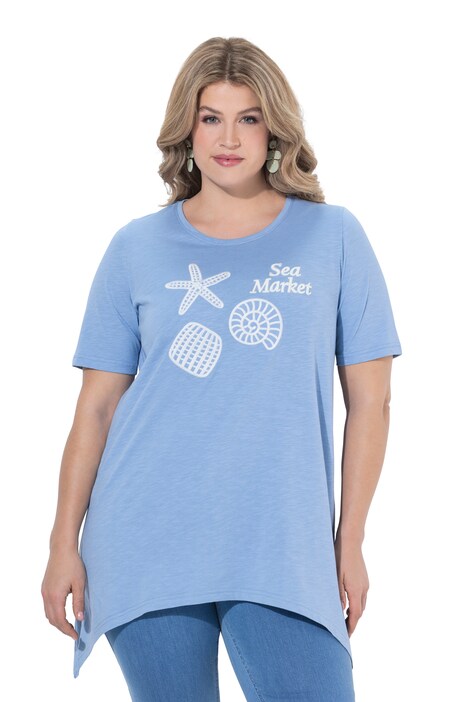 Tričko, Sea Market, kulatý výstřih, polo rukávy, bio-bavlna